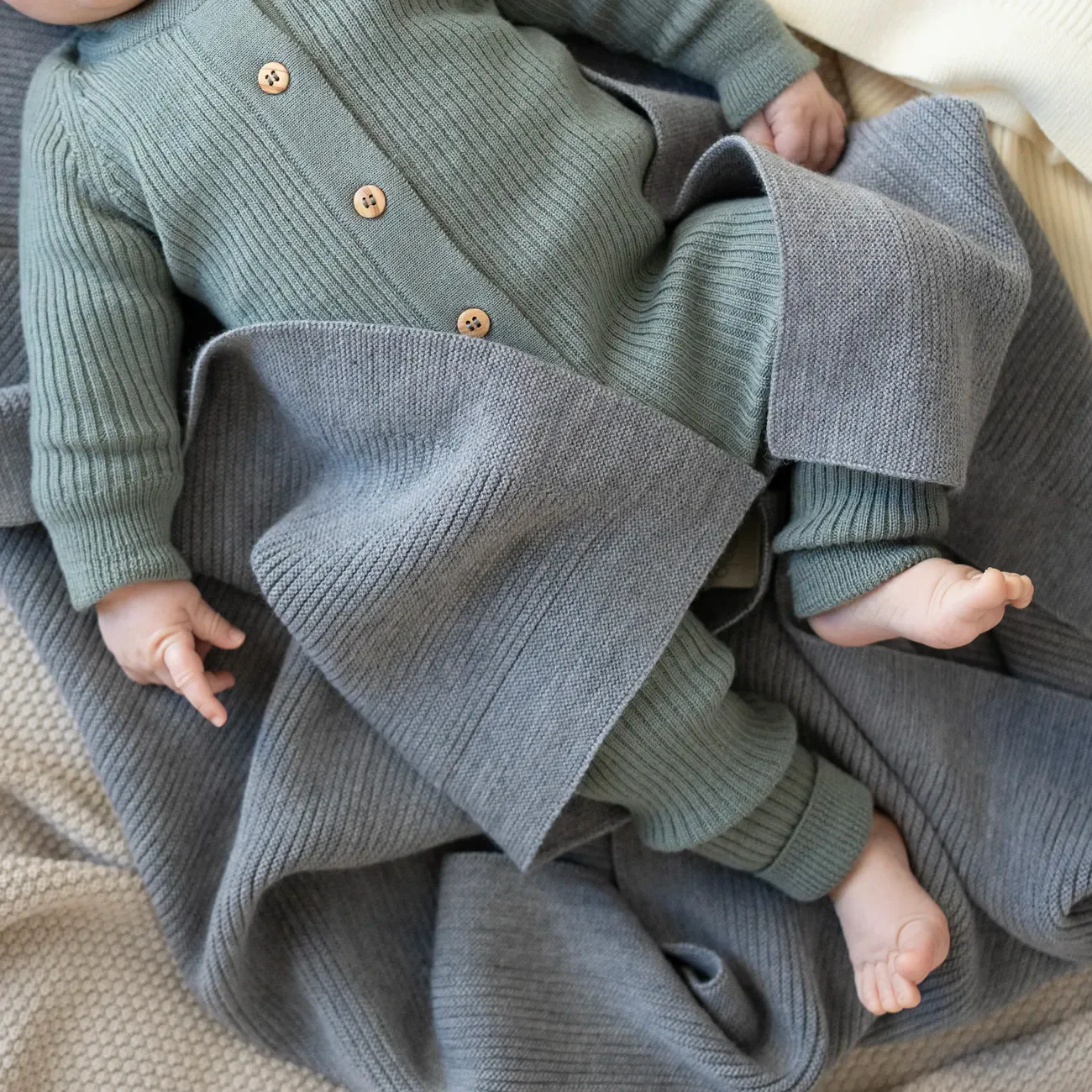 THE WOOLLY ONESIE - sage - Image 6