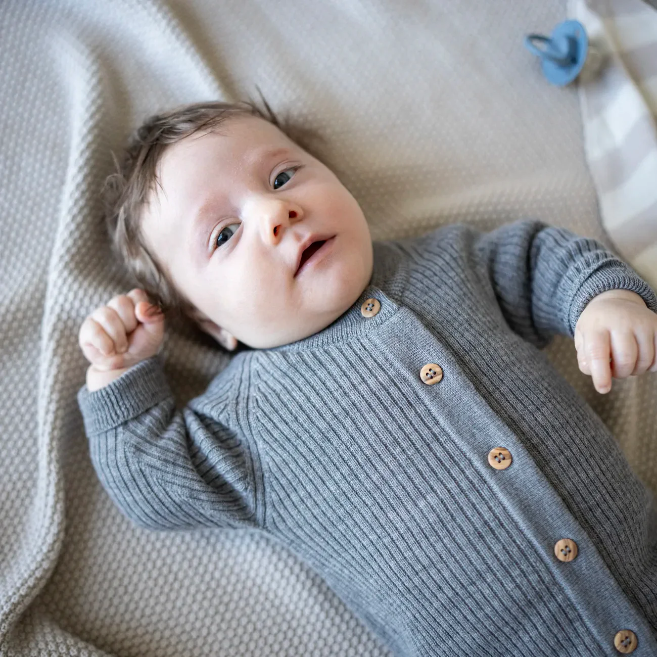 THE WOOLLY ONESIE - cloud grey - Image 4