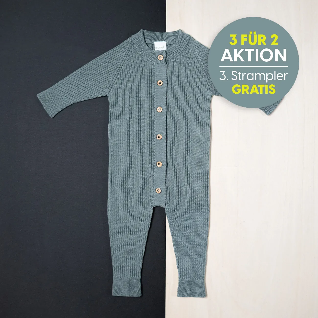 THE WOOLLY ONESIE - sage