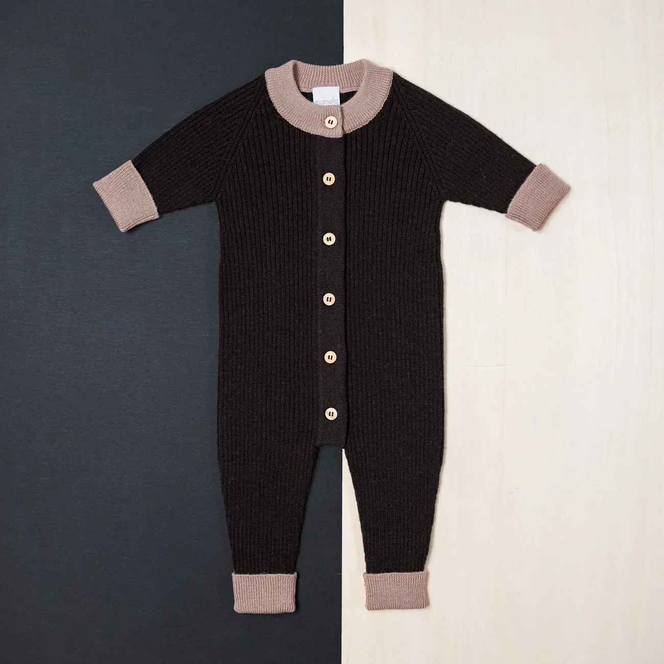 THE WOOLLY ONESIE TWO-TONE - chocolate - Image 7