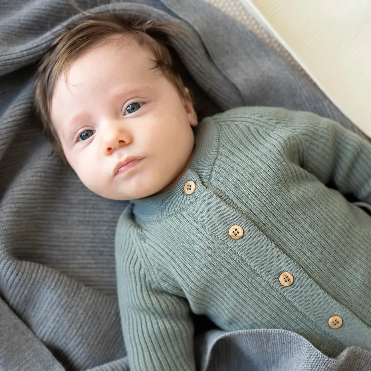 THE WOOLLY ONESIE TWO-TONE - graphite grey - Image 11