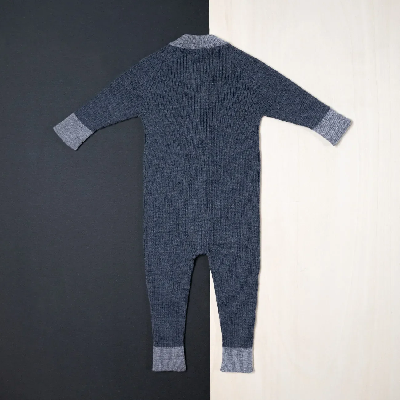 THE WOOLLY ONESIE TWO-TONE - graphite grey - Image 12
