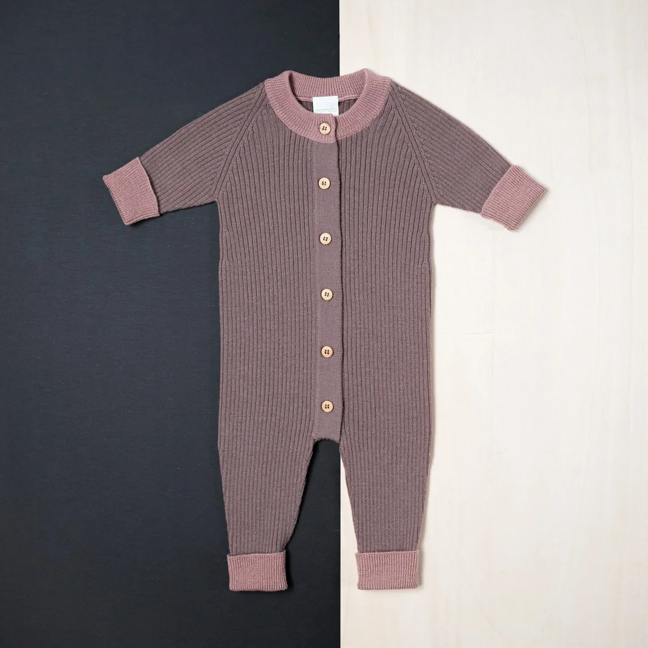 THE WOOLLY ONESIE TWO-TONE - mauve - Image 10
