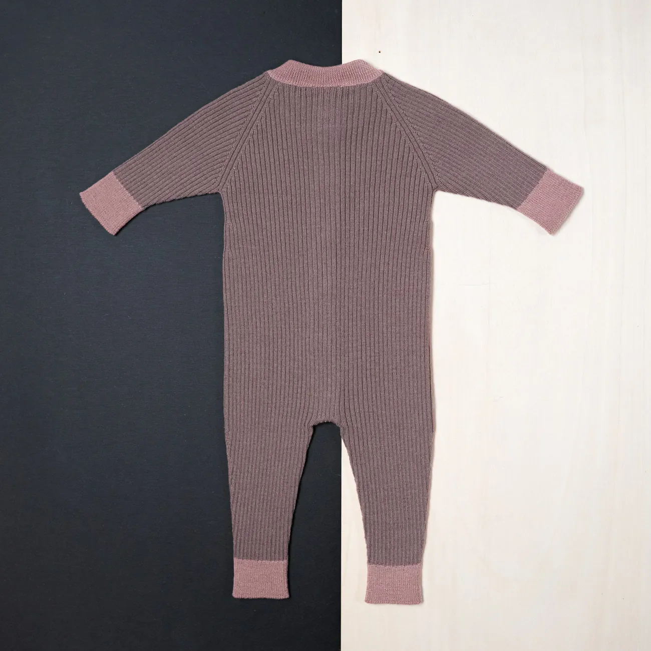 THE WOOLLY ONESIE TWO-TONE - mauve - Image 11
