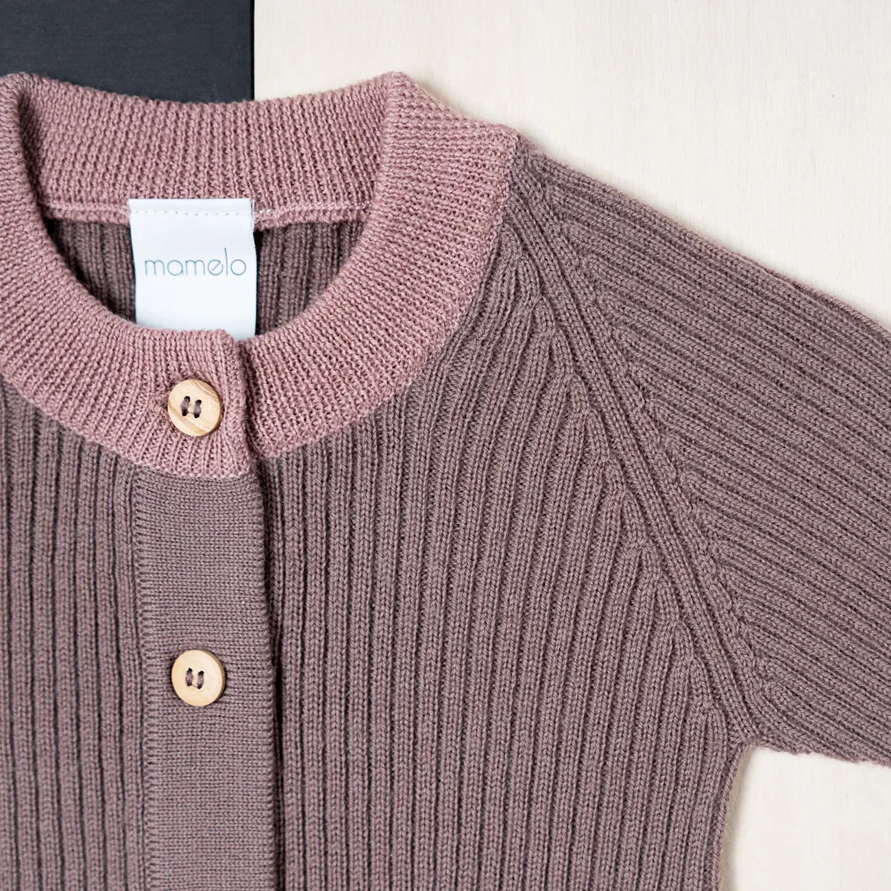 THE WOOLLY ONESIE TWO-TONE - mauve - Image 6