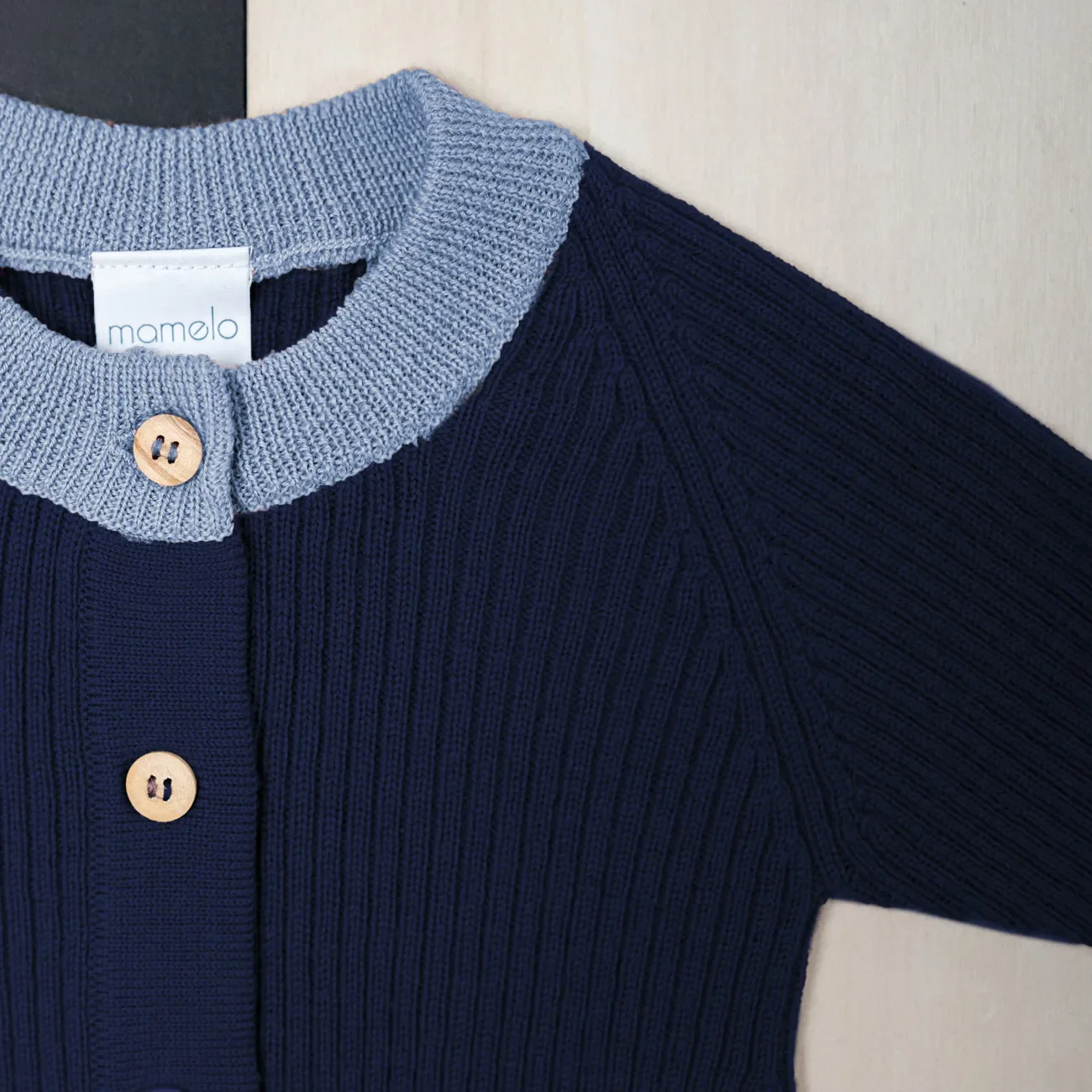 THE WOOLLY ONESIE TWO-TONE - midnight blue - Image 3