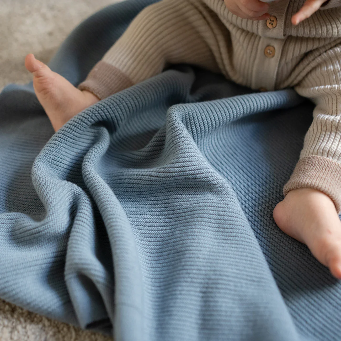 THE WOOLLY RIB BLANKET - cappuccino - Image 6