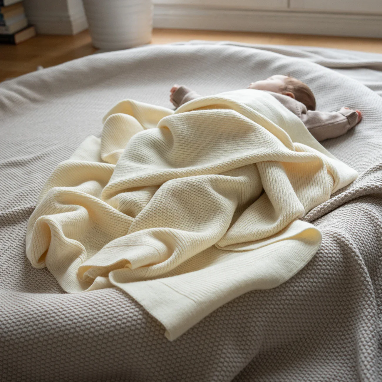 THE WOOLLY RIB BLANKET - pure - Image 4