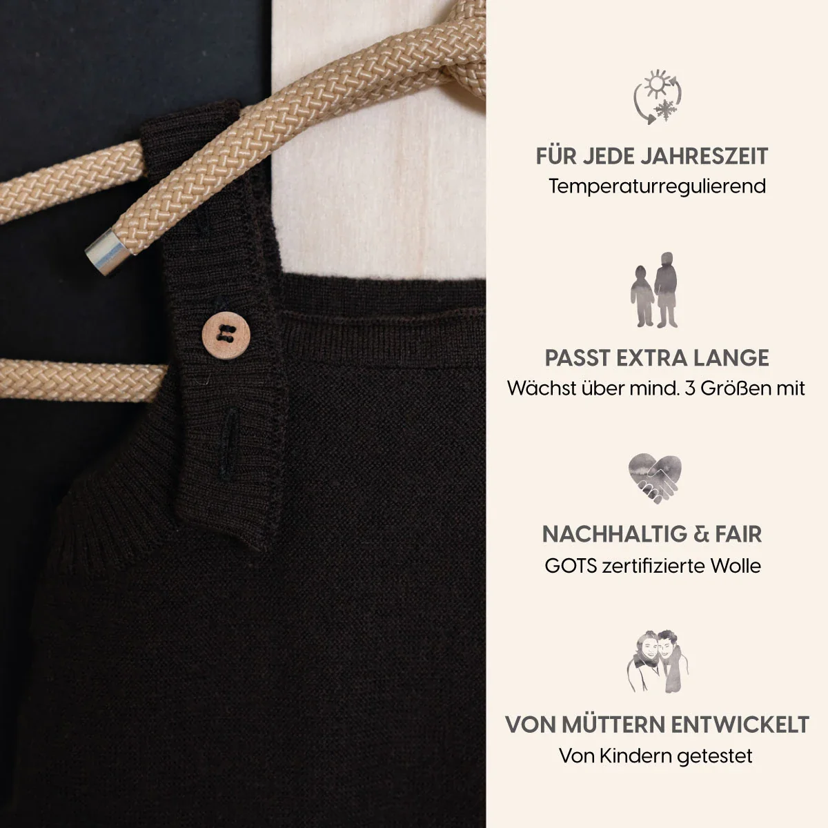 THE WOOLLY ROMPER - chocolate - Image 9