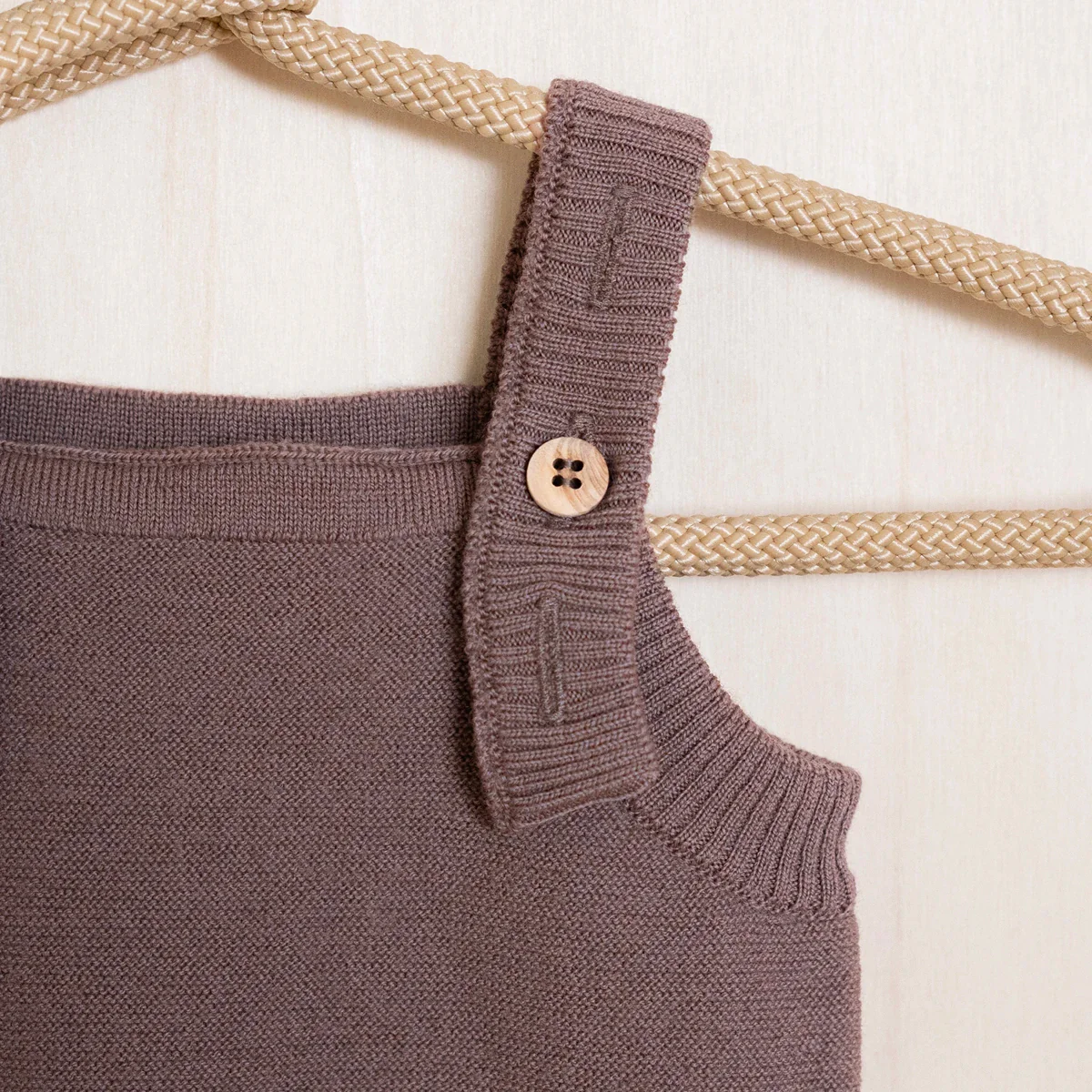 THE WOOLLY ROMPER - mauve - Image 3