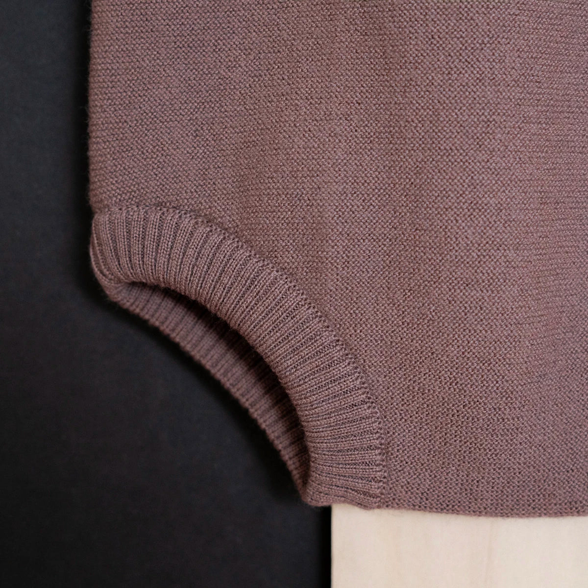 THE WOOLLY ROMPER - mauve - Image 6