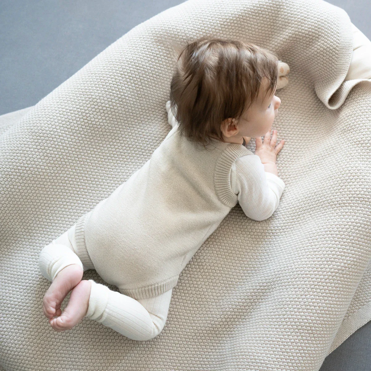 THE WOOLLY ROMPER - sand - Image 13
